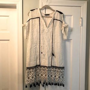 Anthropologie White Dress sz S